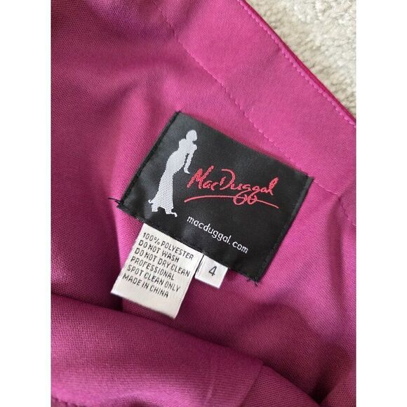 Mac Duggal 49141 One-Sleeve High-Low Prom Dress 4 NWT $358 - Picture 10 of 11